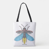 Vuurvlieg (enkele witte) - Tote Bag (Achterkant)
