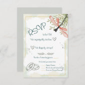 Vuurvlieg Waterverf RSVP Kaartje (Voorkant / Achterkant)