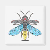 Vuurvlieg (wit) - Magneet (Voorkant)