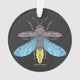 Vuurvlieg (zwart) - Acrylic Ornament