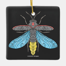 Vuurvlieg (zwart) - Keramische versiering Keramisch Ornament