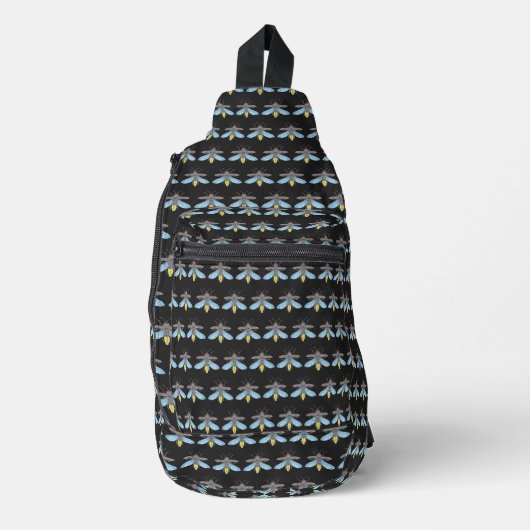 Vuurvlieg (zwart) - Schoudertas Sling Bag (Voorkant)