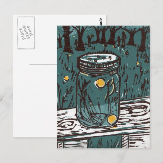 Vuurvliegen Briefkaart (Voorkant / Achterkant)