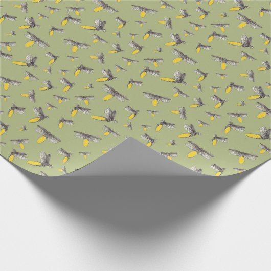 Vuurvliegen Cadeaupapier (Hoek)