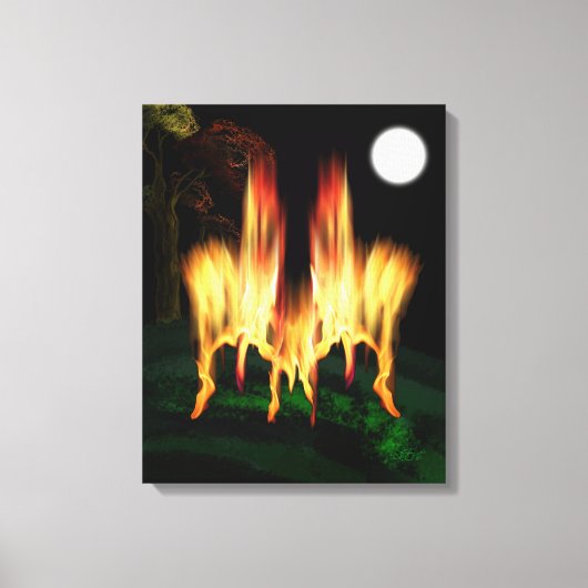 Vuurvliegen Canvas Afdruk (Voorkant)