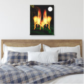 Vuurvliegen Canvas Afdruk (Insitu (Slaapkamer))