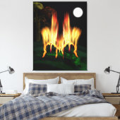 Vuurvliegen Canvas Afdruk (Insitu (Slaapkamer))
