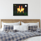 Vuurvliegen Canvas Afdruk (Insitu (Slaapkamer))