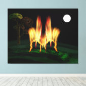 Vuurvliegen Canvas Afdruk (Insitu (Houten vloer))