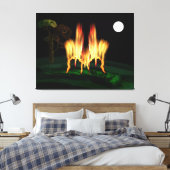 Vuurvliegen Canvas Afdruk (Insitu (Slaapkamer))