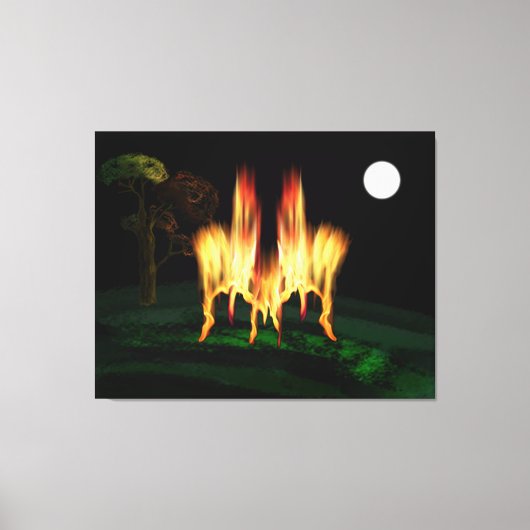 Vuurvliegen Canvas Afdruk (Voorkant)