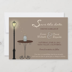 Vuurvliegen en Metselaars Pot Save the Date Aankon