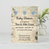 Vuurvliegen in Baby shower Jars Kaart (Staand voorkant)