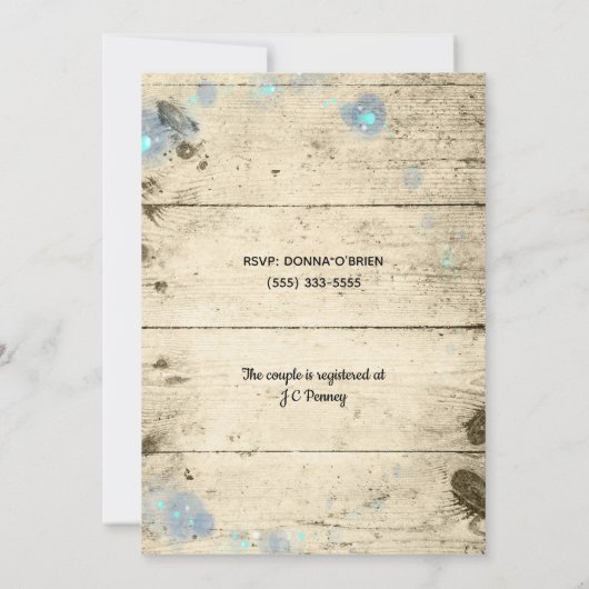 Vuurvliegen in Baby shower Jars Kaart (Achterkant)