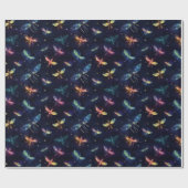 Vuurvliegen in het Night Sky Cadeaupapier (Vlak)