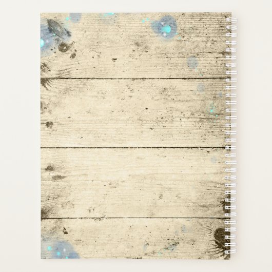 Vuurvliegen in Jars op hout Planner (Achterkant)