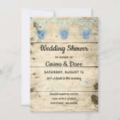 Vuurvliegen in Jars Rustic Wedding Shower Kaart (Voorkant)