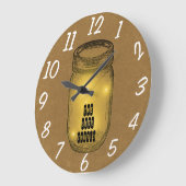 Vuurvliegen in Mason Jar Grote Klok (Hoek)