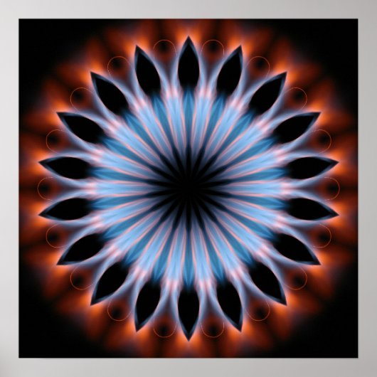 Vuurvliegen Kaleidoscoop Poster (Voorkant)