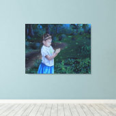 Vuurvliegen ontdekken canvas afdruk (Insitu (Houten vloer))