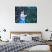 Vuurvliegen ontdekken canvas afdruk (Insitu (Slaapkamer))