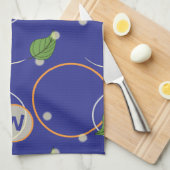 Vuurvliegen over water keukenhanddoek (Quarter Fold)