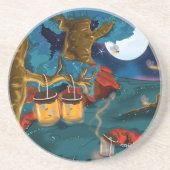 Vuurvliegen verzamelen zandsteen onderzetter (Voorkant)