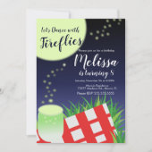 Vuurvliegen Vlamjes in de buitenlucht Camping Picn Kaart (Voorkant)