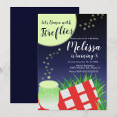 Vuurvliegen Vlamjes in de buitenlucht Camping Picn Kaart (Voorkant / Achterkant)