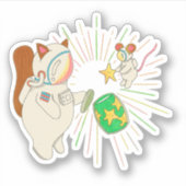 Vuurvliegen werden saai sticker (Voorkant)