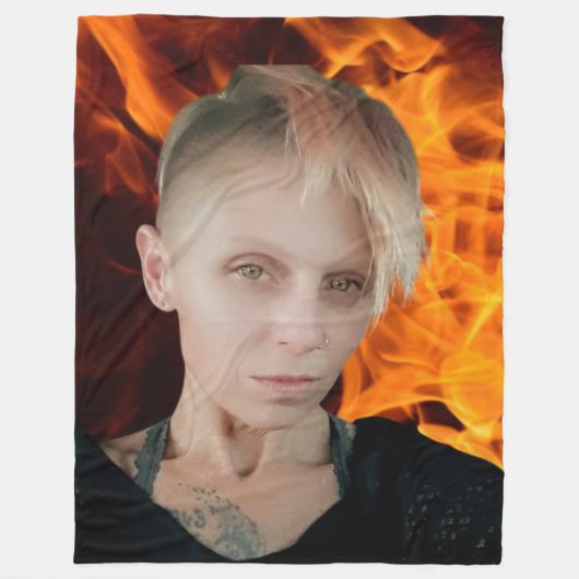 Vuurvliegenbank Fleece Deken (Voorkant)