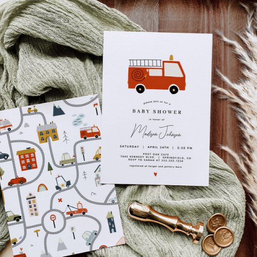 Vuurvliegend Baby shower Uitnodiging