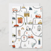 Vuurvliegend Baby shower Uitnodiging (Achterkant)