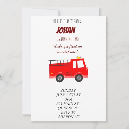 Vuurvliegendag uitnodiging (Voorkant)