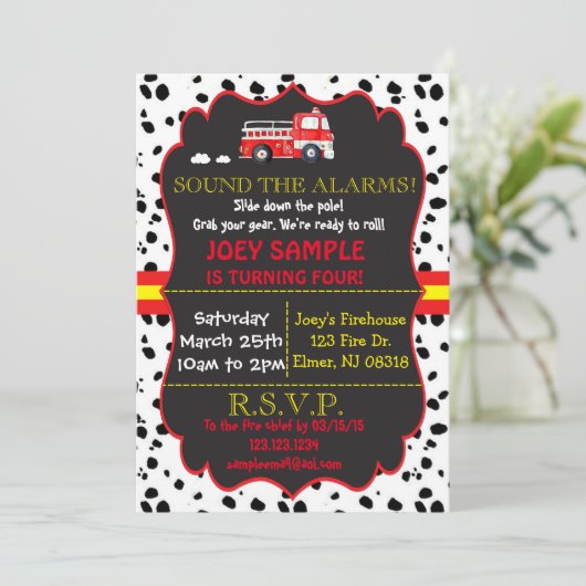 Vuurvliegendag uitnodiging (Staand voorkant)