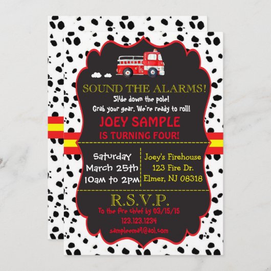 Vuurvliegendag uitnodiging (Voorkant / Achterkant)