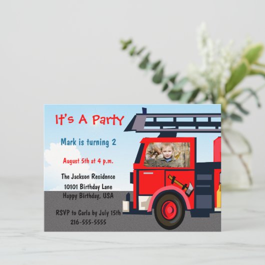 Vuurvliegendag uitnodiging (Staand voorkant)