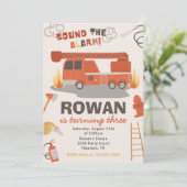 Vuurvliegendag uitnodiging | Branddag (Staand voorkant)