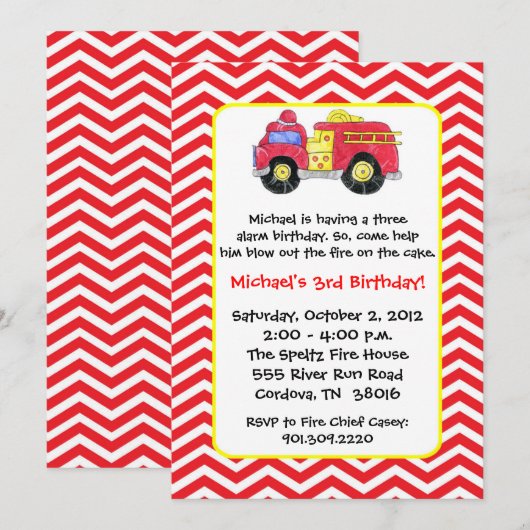 Vuurvliegendag - Uitnodigingen (Voorkant / Achterkant)