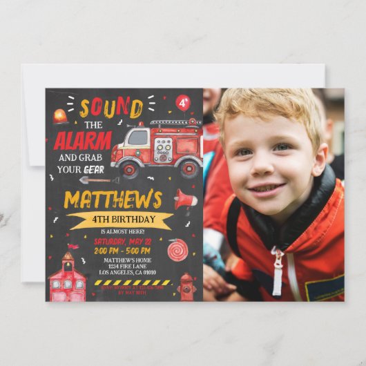 Vuurvliegendag Vuurbrandvechtjongen Uitnodiging (Voorkant)