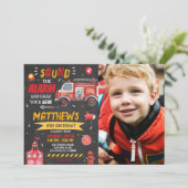 Vuurvliegendag Vuurbrandvechtjongen Uitnodiging (Staand voorkant)