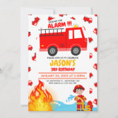 Vuurvlieger Birthday Party Uitnodiging (Voorkant)