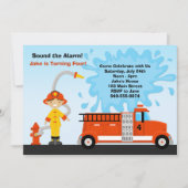 Vuurvlieger Birthday Party Uitnodiging (Voorkant)