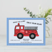 Vuurvlieger Birthday Party Uitnodiging (Staand voorkant)