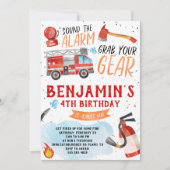 Vuurvlieger Birthday Party Uitnodiging (Voorkant)