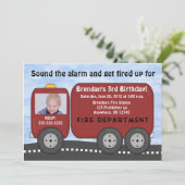 Vuurvlieger Kinderen Aanuitnodiging Kaart (Staand voorkant)