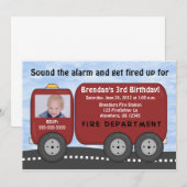 Vuurvlieger Kinderen Aanuitnodiging Kaart (Voorkant / Achterkant)