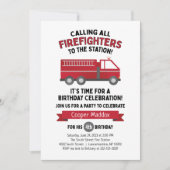 Vuurvlieger Uitnodiging brandweerman (Voorkant)