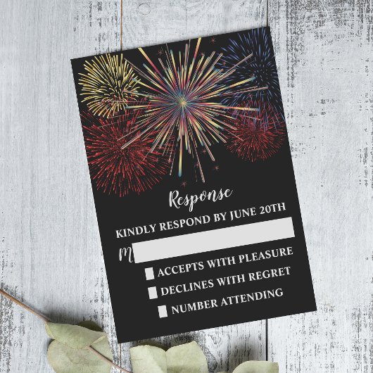 Vuurvlieger Vierde huwelijksreis juli/RSVP RSVP Kaartje