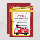 Vuurvliegerbrandbestrijding Aankondiging van de Bi (Voorkant / Achterkant)